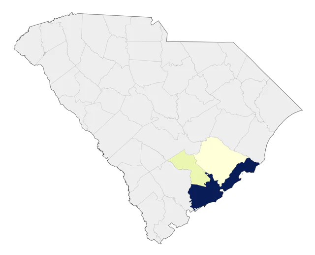 Black-headed Grosbeak county map