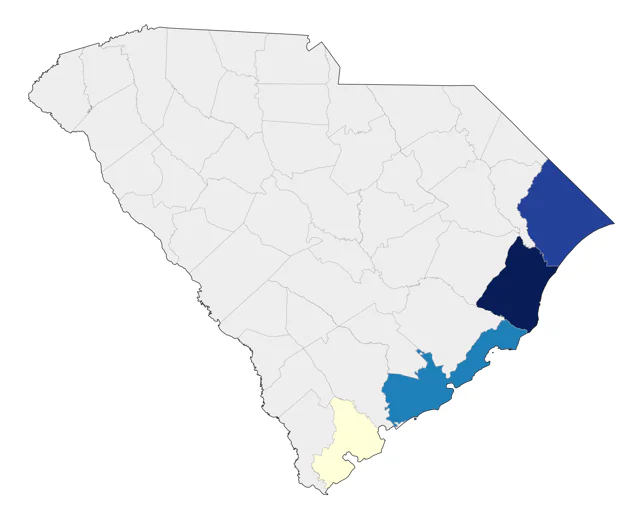 Bridled Tern county map