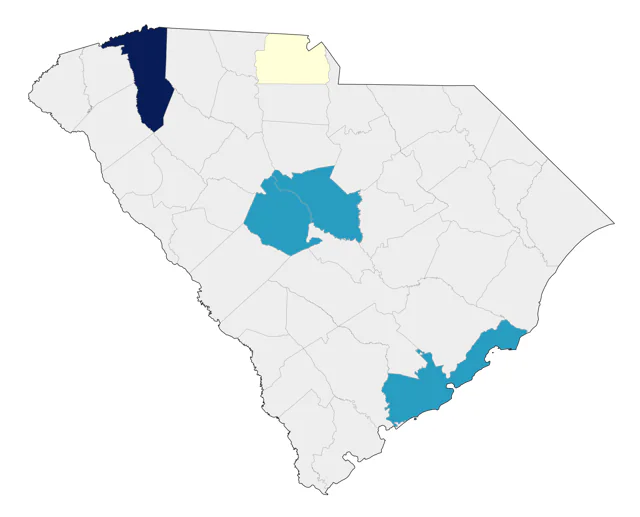 Calliope Hummingbird county map