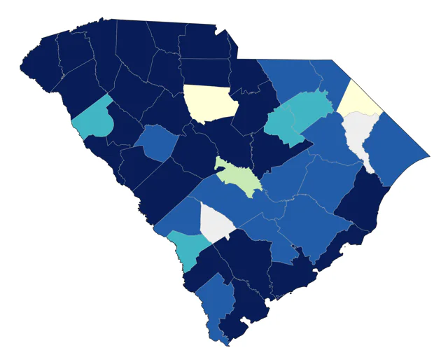 Cape May Warbler county map