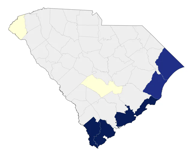Cave Swallow county map