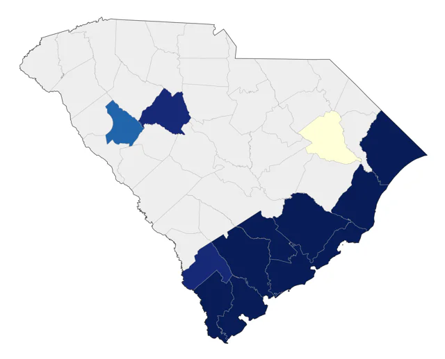 Clapper Rail county map