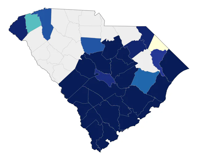 Common Gallinule county map