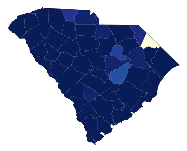 Eastern Whip-poor-will county map