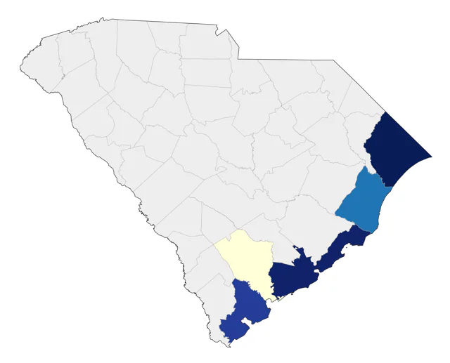 Glaucous Gull county map