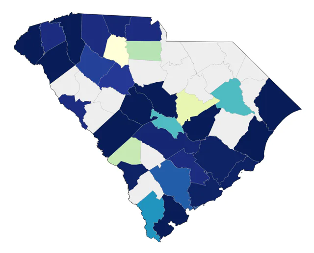 Golden-winged Warbler county map