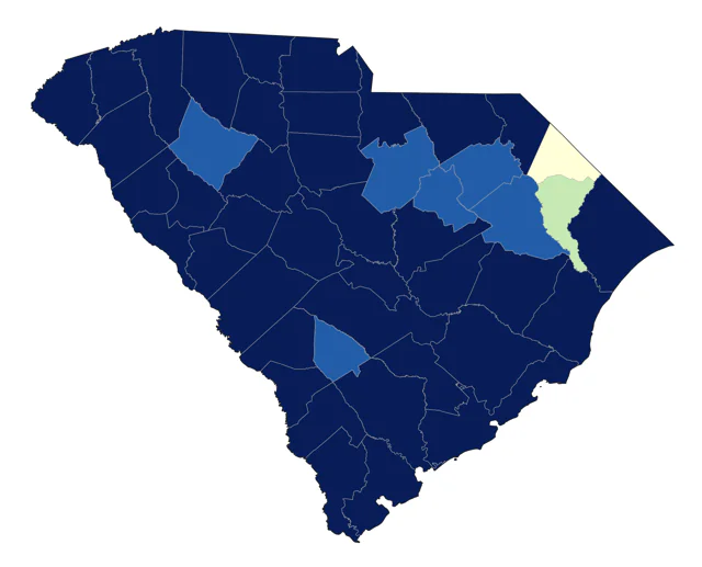 Great Horned Owl county map