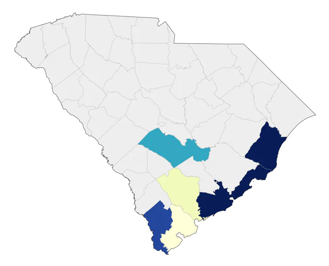 Hudsonian Godwit county map