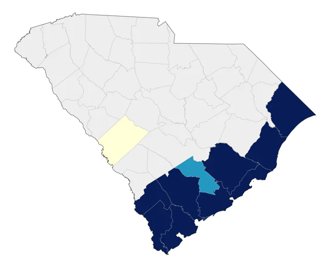 Hudsonian Whimbrel county map