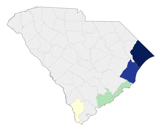 Iceland Gull county map