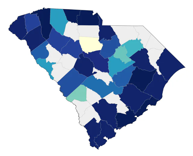 Least Flycatcher county map