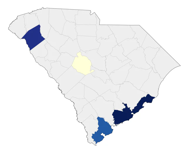 Mandarin Duck county map