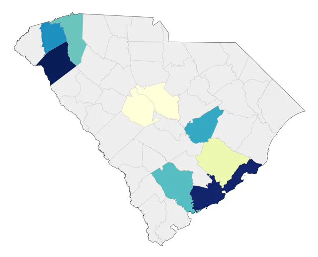 Mourning Warbler county map
