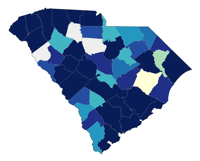 Muscovy Duck county map