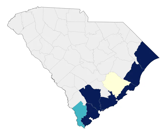Northern Gannet county map