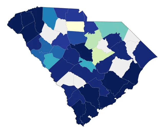 Peregrine Falcon county map