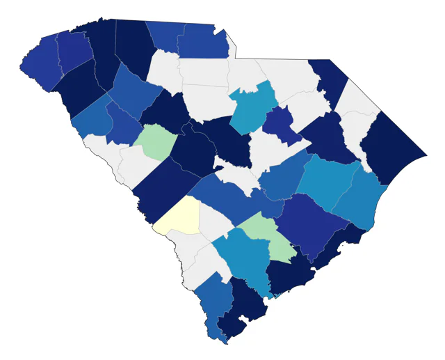 Philadelphia Vireo county map
