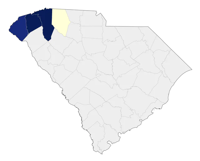Ruffed Grouse county map