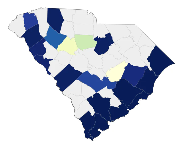 Sanderling county map