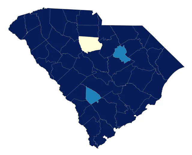 Savannah Sparrow county map