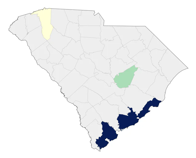 Snail Kite county map