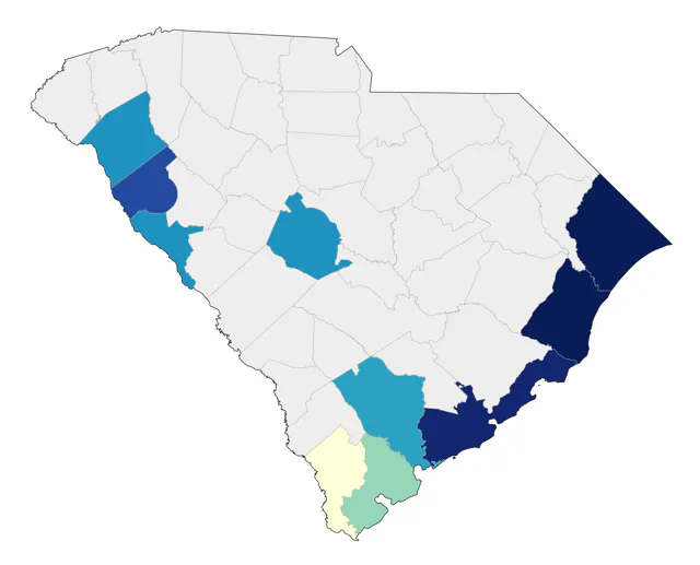 Sooty Tern county map