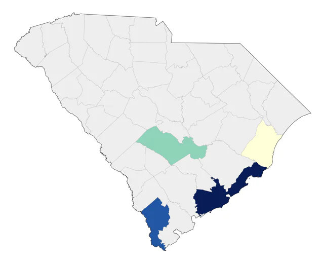 Sprague's Pipit county map
