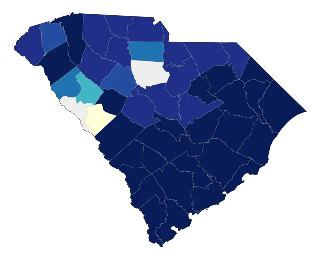 Swallow-tailed Kite county map