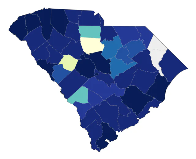 Tennessee Warbler county map