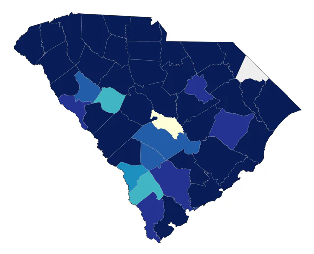 Veery county map