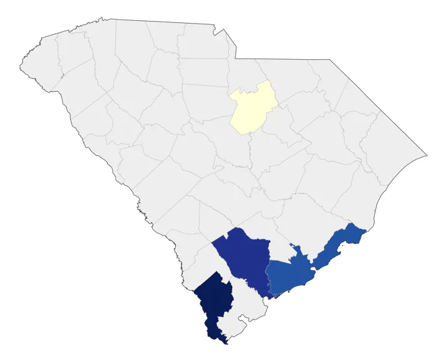 White-faced Ibis county map