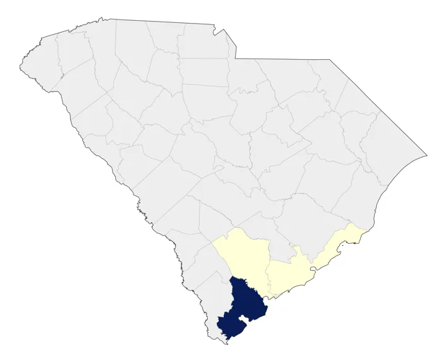 Whooping Crane county map