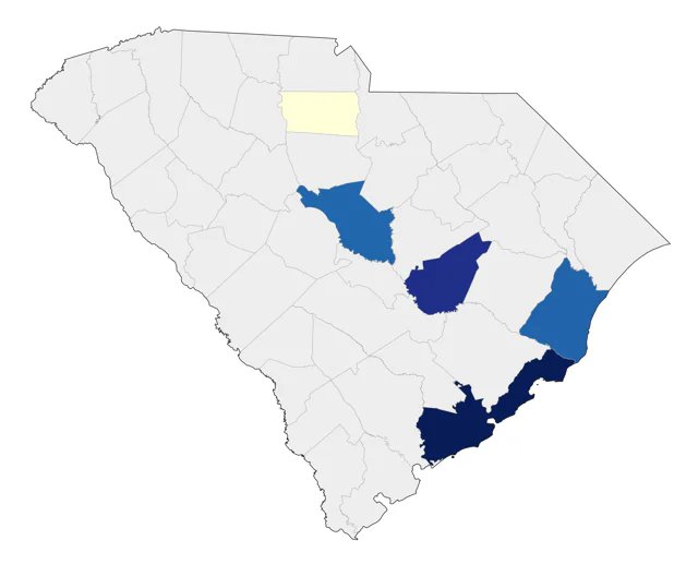 Yellow Rail county map