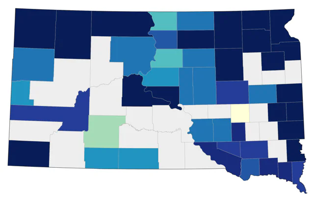 Alder Flycatcher county map