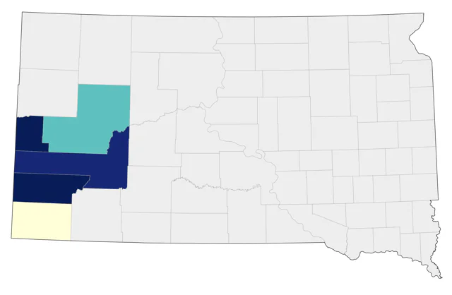 American Three-toed Woodpecker county map
