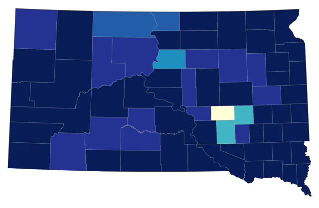 Belted Kingfisher county map