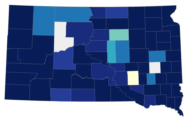 Black-capped Chickadee county map