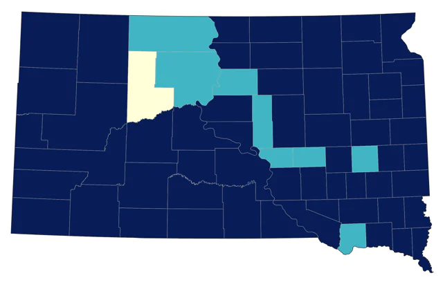 Blue Jay county map