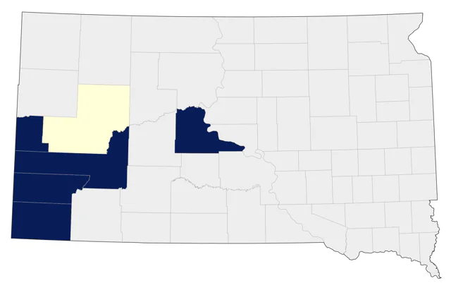 Broad-tailed Hummingbird county map