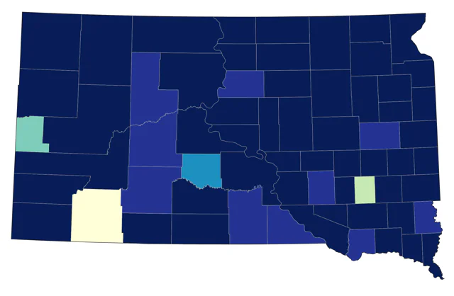 Bufflehead county map