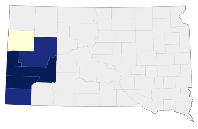 Canada Jay county map
