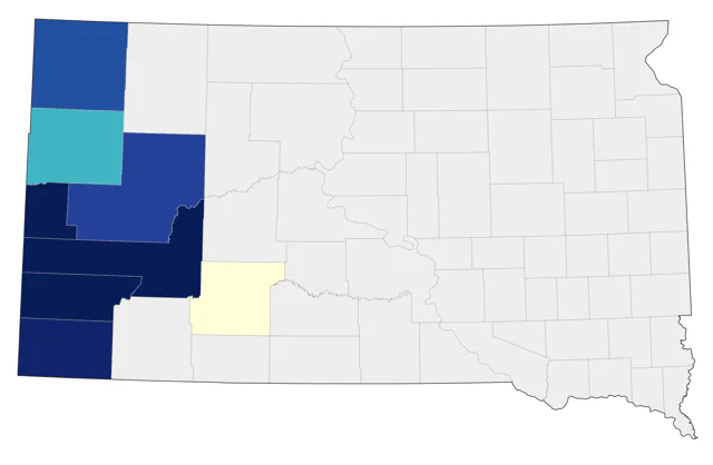Clark's Nutcracker county map
