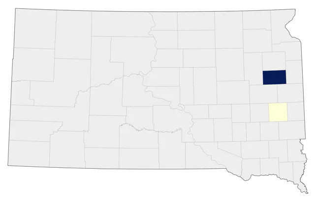 Common Eider county map