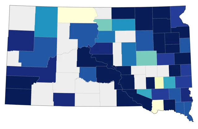 Common Loon county map