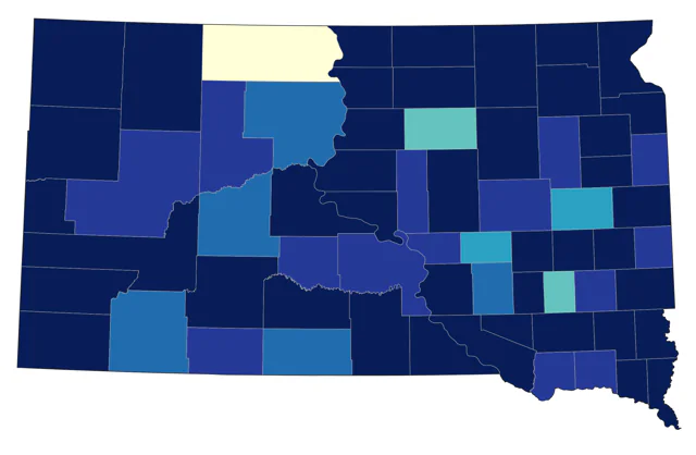 Cooper's Hawk county map
