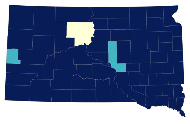 Dickcissel county map