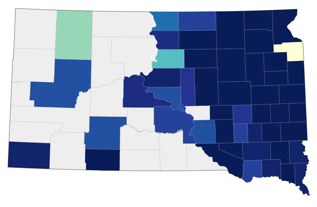 Dunlin county map