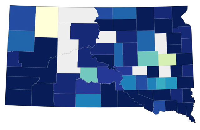 Eastern Phoebe county map