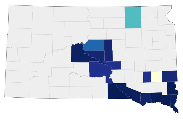 Eastern Whip-poor-will county map