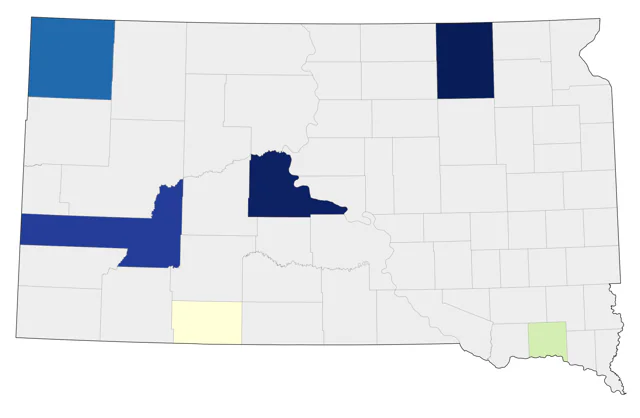 Eurasian Wigeon county map